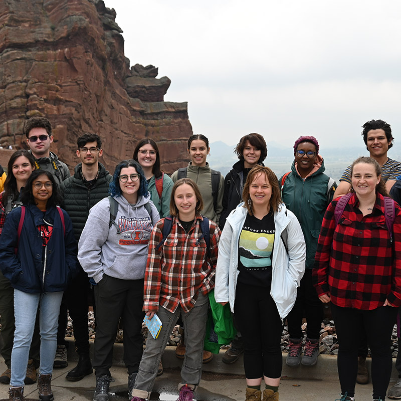 group photo of interns