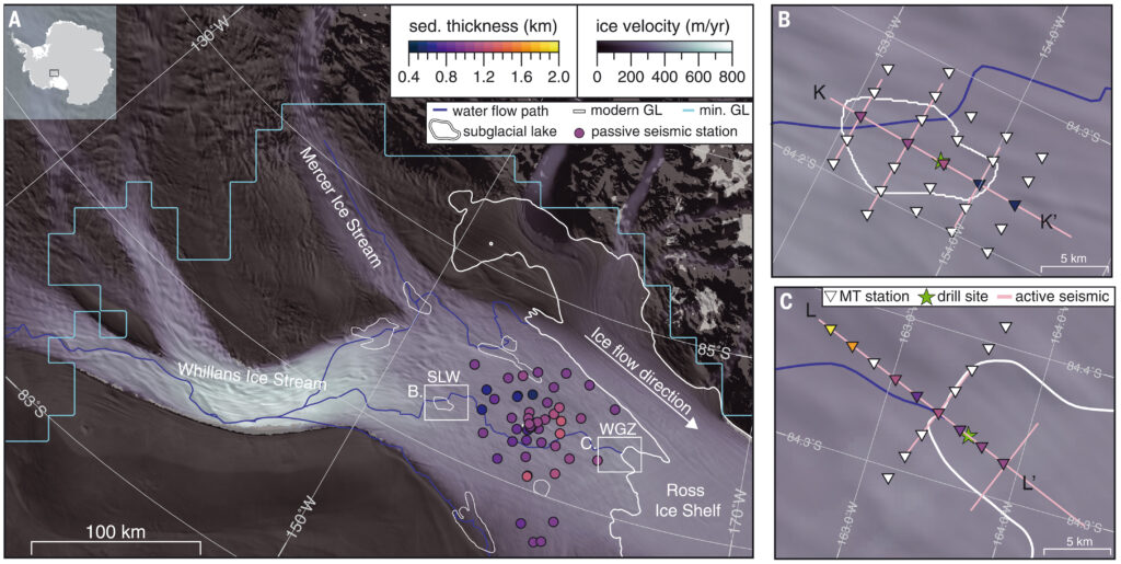 data superimposed on map