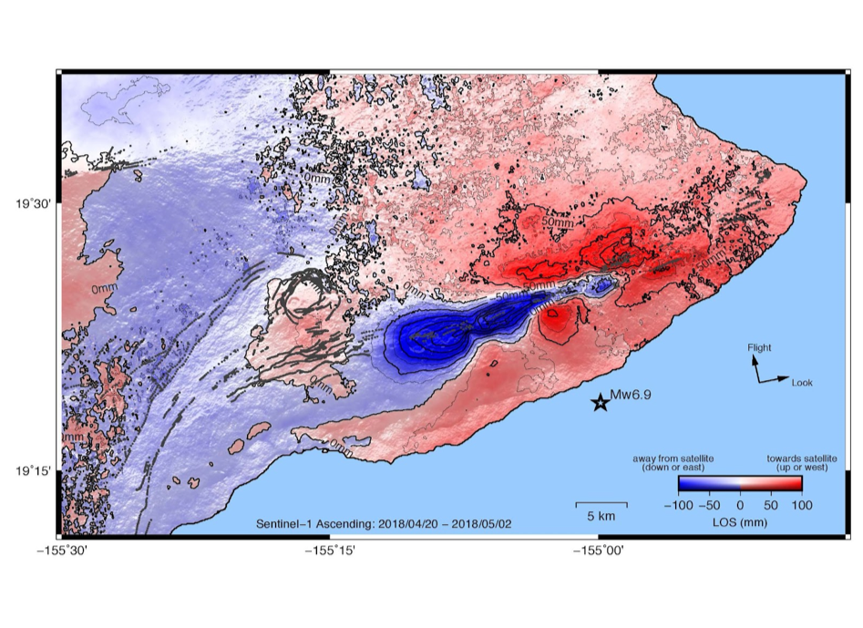 elevation change map