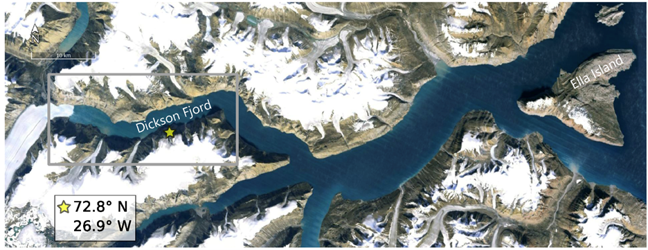 satellite image of the area