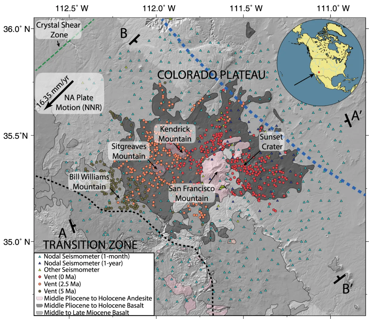 Map of the area with locations labeled.